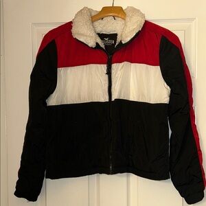 Hollister Women's Tri-Color Puffer Jacket